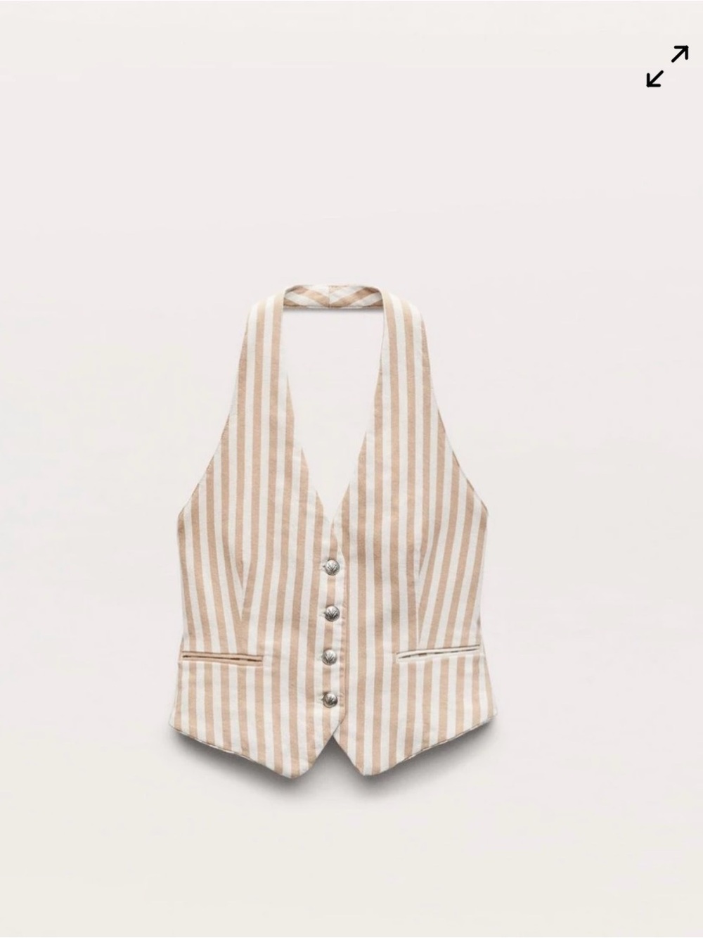 NWT Ethel Striped Denim Vest
Vintage Stretch in Tan Stripe